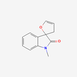 molecular formula C12H11NO2 B11895570 1'-Methyl-spiro[furan-2(3H),3'-[3H]indol]-2'(1'H)-one CAS No. 882041-45-4