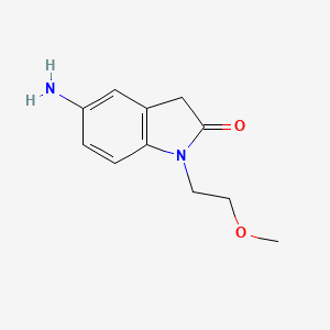 5-Amino-1-(2-methoxyethyl)indolin-2-one