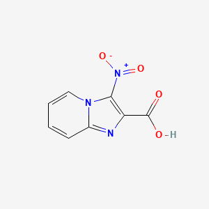 molecular formula C8H5N3O4 B11895660 3-Nitroimidazo[1,2-A]pyridine-2-carboxylic acid CAS No. 62195-06-6