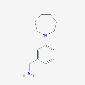 1-[3-(Azepan-1-yl)phenyl]methanamine