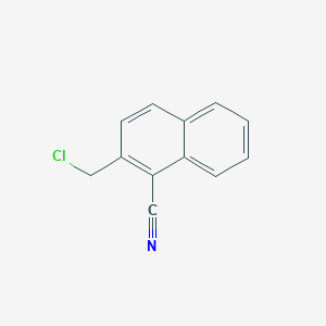 molecular formula C12H8ClN B11895796 2-(Chloromethyl)-1-cyanonaphthalene 