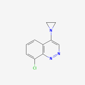 molecular formula C10H8ClN3 B11895802 4-(1-Aziridinyl)-8-chlorocinnoline CAS No. 68211-05-2