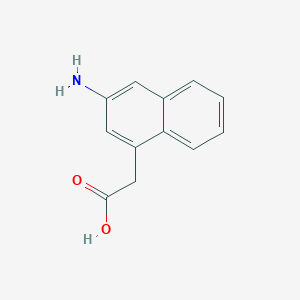 2-(3-Aminonaphthalen-1-yl)acetic acid