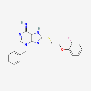 3-benzyl-8-{[2-(2-fluorophenoxy)ethyl]sulfanyl}-3H-purin-6-ylamine