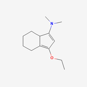 molecular formula C13H21NO B11895925 1-Ethoxy-N,N-dimethyl-4,5,6,7-tetrahydro-3aH-inden-3-amine 