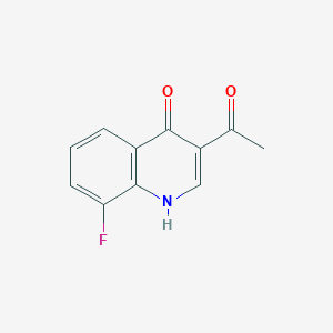 3-Acetyl-8-fluoroquinolin-4(1H)-one