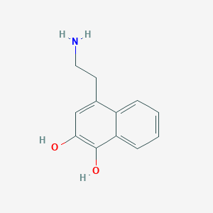 molecular formula C12H13NO2 B11895982 4-(2-Aminoethyl)naphthalene-1,2-diol 