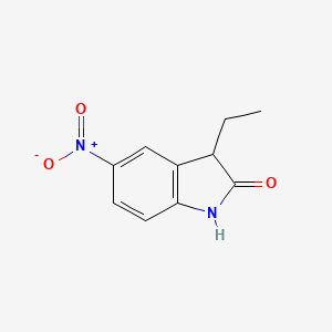 molecular formula C10H10N2O3 B11896022 3-Ethyl-5-nitroindolin-2-one 