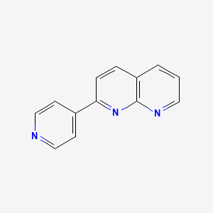 molecular formula C13H9N3 B11896039 2-(Pyridin-4-yl)-1,8-naphthyridine CAS No. 108959-16-6