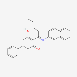 2-[1-(2-Naphthylamino)pentylidene]-5-phenyl-1,3-cyclohexanedione