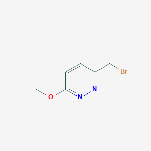 molecular formula C6H7BrN2O B11896122 3-(Bromomethyl)-6-methoxypyridazine 