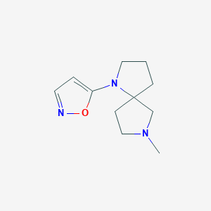 1,7-Diazaspiro[4.4]nonane, 1-(5-isoxazolyl)-7-methyl-