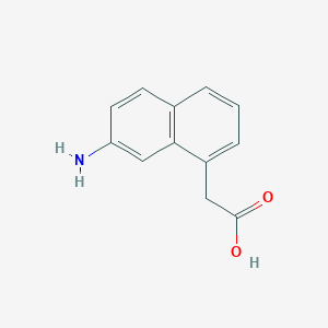 molecular formula C12H11NO2 B11896159 2-(7-Aminonaphthalen-1-yl)acetic acid 