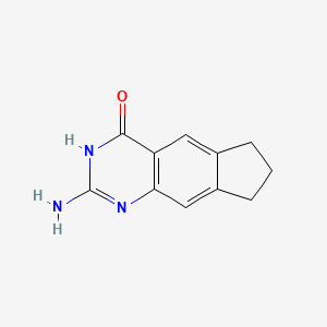 2-Amino-7,8-dihydro-1H-cyclopenta[g]quinazolin-4(6H)-one