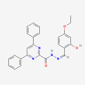 N'-(4-ethoxy-2-hydroxybenzylidene)-4,6-diphenyl-2-pyrimidinecarbohydrazide