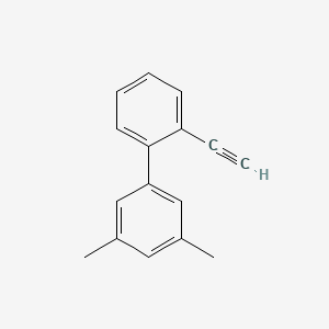 molecular formula C16H14 B11896426 2-Ethynyl-3',5'-dimethyl-1,1'-biphenyl 