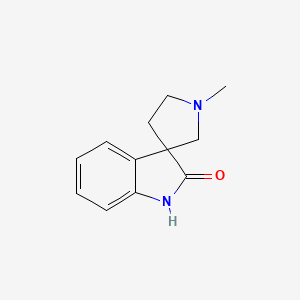 molecular formula C12H14N2O B11896457 1'-Methylspiro[indoline-3,3'-pyrrolidin]-2-one CAS No. 66859-18-5