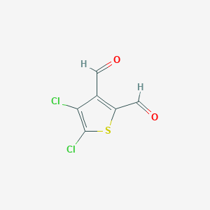 molecular formula C6H2Cl2O2S B11896464 4,5-Dichlorothiophene-2,3-dicarbaldehyde 