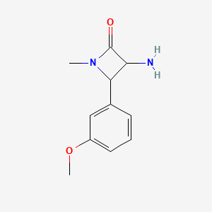 3-Amino-4-(3-methoxyphenyl)-1-methylazetidin-2-one