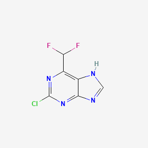 2-Chloro-6-(difluoromethyl)-9H-purine