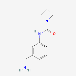 molecular formula C11H15N3O B11896492 N-(3-(Aminomethyl)phenyl)azetidine-1-carboxamide CAS No. 918813-24-8