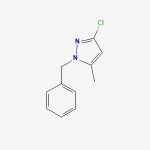 molecular formula C11H11ClN2 B11896509 1-Benzyl-3-chloro-5-methyl-1H-pyrazole CAS No. 861585-73-1