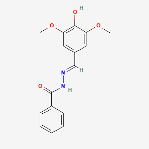 molecular formula C16H16N2O4 B1189652 N'-(4-hydroxy-3,5-dimethoxybenzylidene)benzohydrazide 