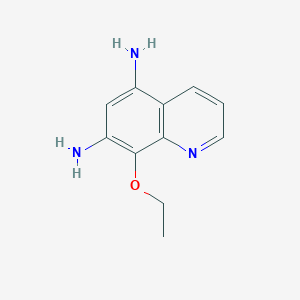 molecular formula C11H13N3O B11896604 8-Ethoxy-5,7-quinolinediamine 