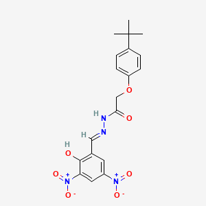 2-(4-tert-butylphenoxy)-N'-{2-hydroxy-3,5-bisnitrobenzylidene}acetohydrazide