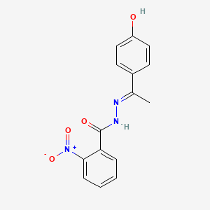 2-nitro-N'-[1-(4-hydroxyphenyl)ethylidene]benzohydrazide