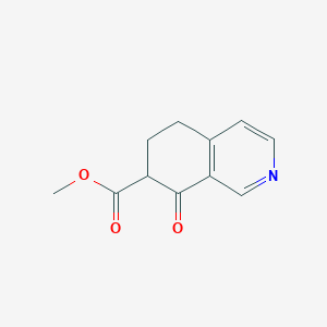 molecular formula C11H11NO3 B11896678 Methyl 8-oxo-5,6,7,8-tetrahydroisoquinoline-7-carboxylate 