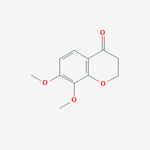 molecular formula C11H12O4 B11896734 7,8-Dimethoxychroman-4-one CAS No. 19149-07-6