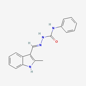 molecular formula C17H16N4O B1189674 2-Methyl-1H-indole-3-carbaldehyde N-phenylsemicarbazone 