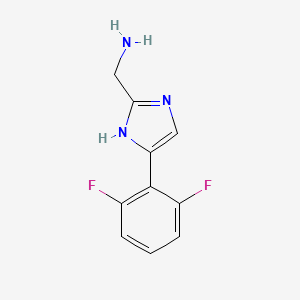 (5-(2,6-Difluorophenyl)-1H-imidazol-2-yl)methanamine