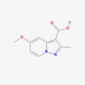 molecular formula C10H10N2O3 B11896801 5-Methoxy-2-methylpyrazolo[1,5-a]pyridine-3-carboxylic acid 