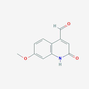 2-Hydroxy-7-methoxyquinoline-4-carbaldehyde