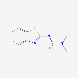 molecular formula C10H11N3S B11896926 N'-(Benzo[d]thiazol-2-yl)-N,N-dimethylformimidamide 