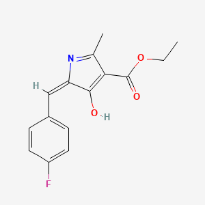 ethyl 5-(4-fluorobenzylidene)-2-methyl-4-oxo-4,5-dihydro-1H-pyrrole-3-carboxylate