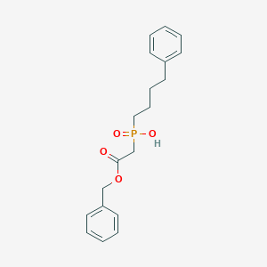 molecular formula C19H23O4P B118970 苯甲酰羟基(4-苯基丁基)膦酰基乙酸酯 CAS No. 87460-09-1