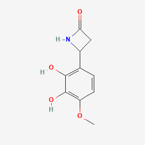 molecular formula C10H11NO4 B11897016 4-(2,3-Dihydroxy-4-methoxyphenyl)azetidin-2-one 