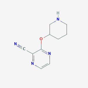 3-(Piperidin-3-yloxy)pyrazine-2-carbonitrile