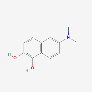 molecular formula C12H13NO2 B11897078 6-(Dimethylamino)naphthalene-1,2-diol 