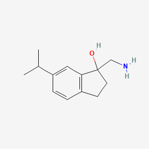 molecular formula C13H19NO B11897116 1-(Aminomethyl)-6-isopropyl-2,3-dihydro-1H-inden-1-ol CAS No. 1082399-75-4