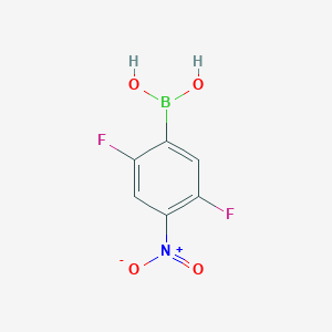 molecular formula C6H4BF2NO4 B11897132 (2,5-Difluoro-4-nitrophenyl)boronic acid 