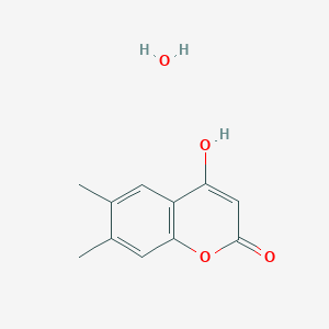 molecular formula C11H12O4 B11897152 4-hydroxy-6,7-dimethyl-2H-chromen-2-one hydrate 