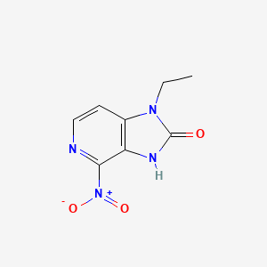 1-Ethyl-4-nitro-1H-imidazo[4,5-c]pyridin-2(3H)-one