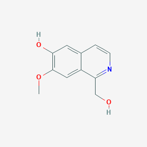 molecular formula C11H11NO3 B11897194 1-(Hydroxymethyl)-7-methoxyisoquinolin-6-ol 