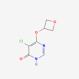 5-Chloro-6-(oxetan-3-yloxy)pyrimidin-4(3H)-one