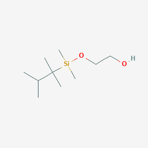 molecular formula C10H24O2Si B11897261 2-(((2,3-Dimethylbutan-2-yl)dimethylsilyl)oxy)ethanol 