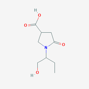 1-(1-Hydroxybutan-2-yl)-5-oxopyrrolidine-3-carboxylic acid